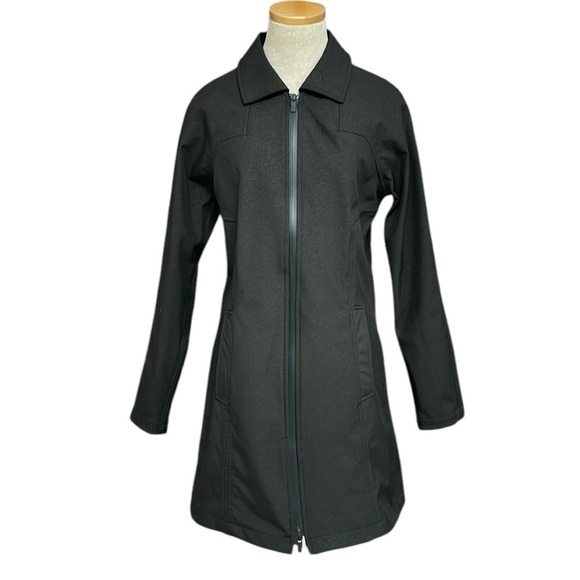 ILSE JACOBSEN Raincoat Hornbaek Jacket Hooded Grey Pocket Full Zip Size 36 Small - Picture 1 of 10